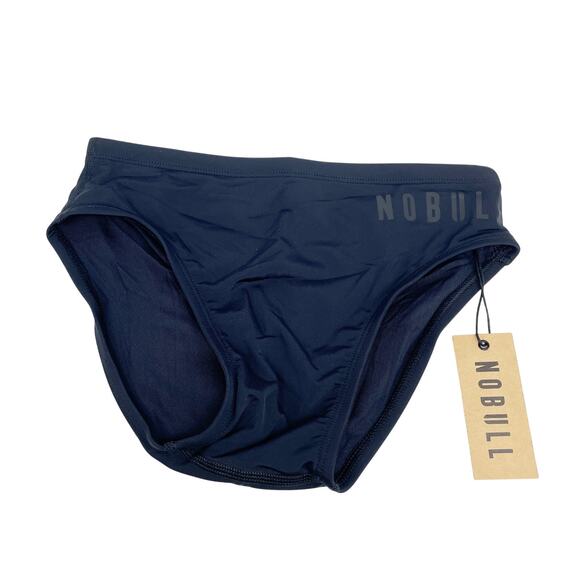 NoBull Men's Black Stretch Lined Swim Briefs Size Small - Picture 2 of 5